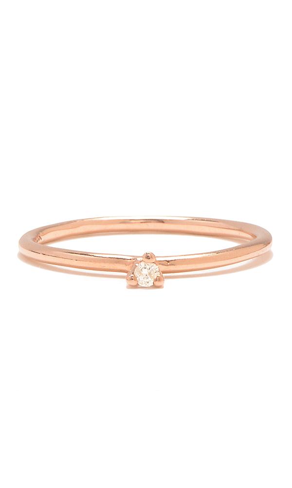 Rose Gold diamond ring